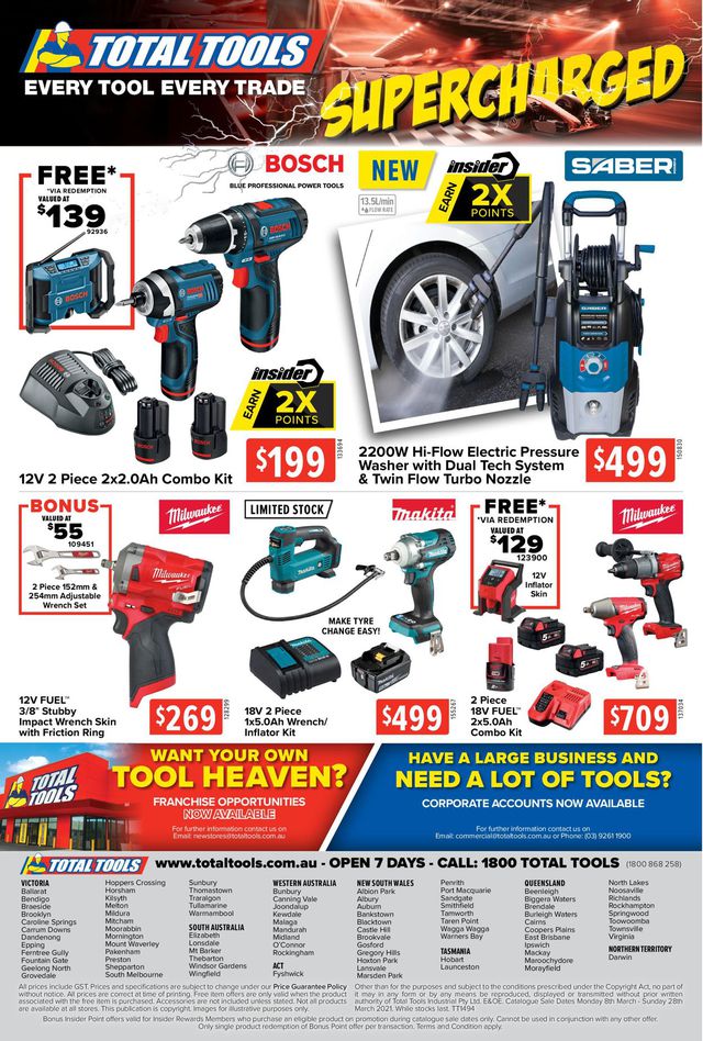 Total Tools Catalogue from 08/03/2021