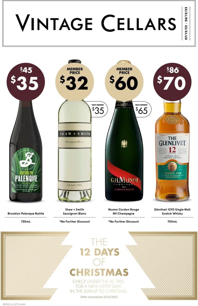 Vintage Cellars Catalogue from 08/12/2022