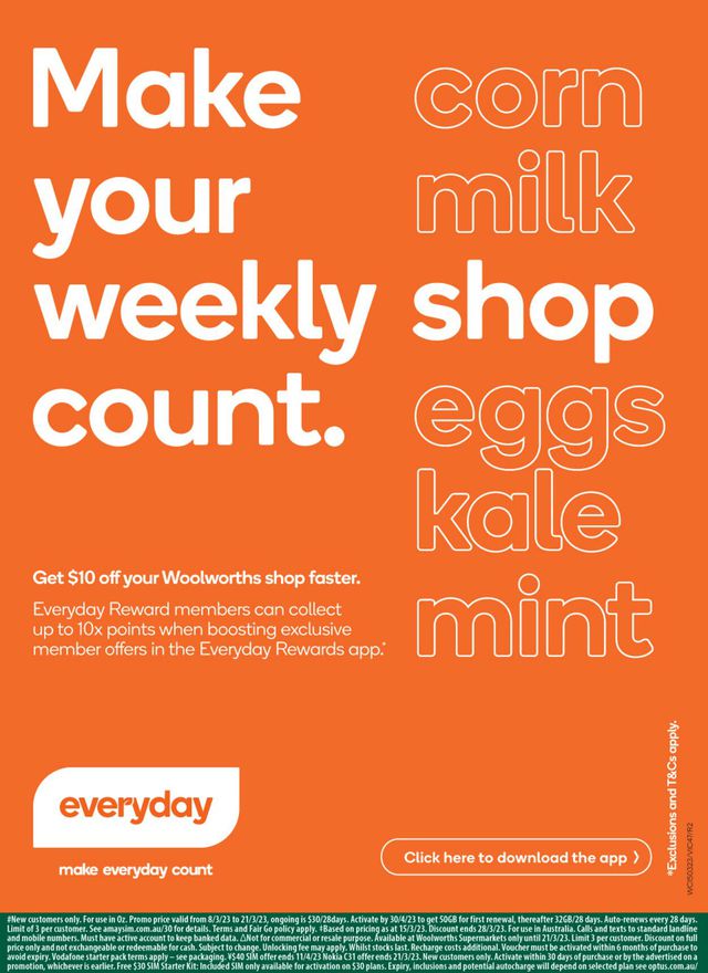 Woolworths Catalogue from 15/03/2023
