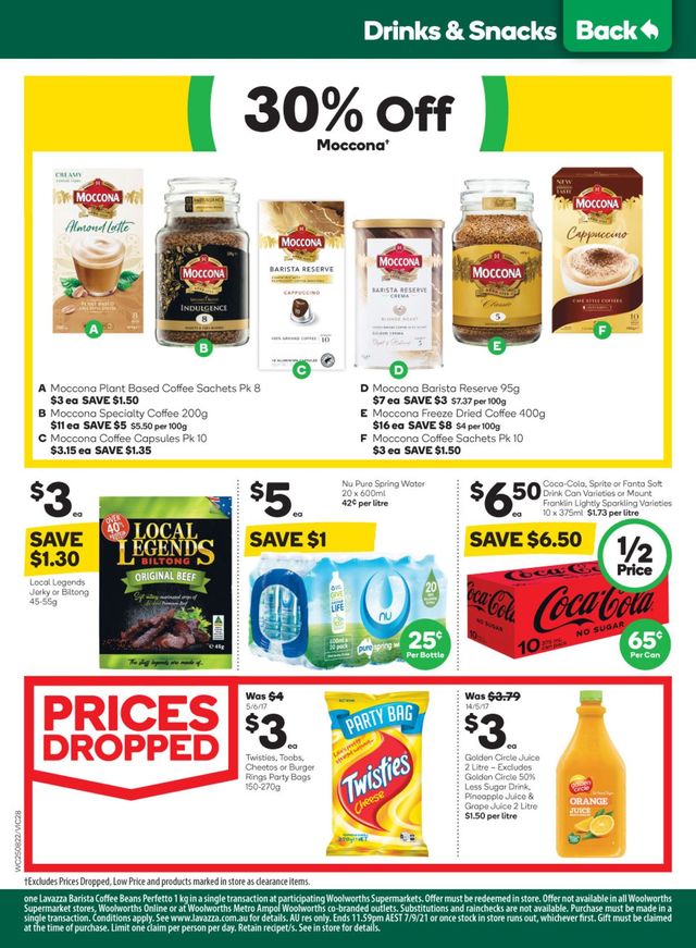 Woolworths Catalogue from 25/08/2021