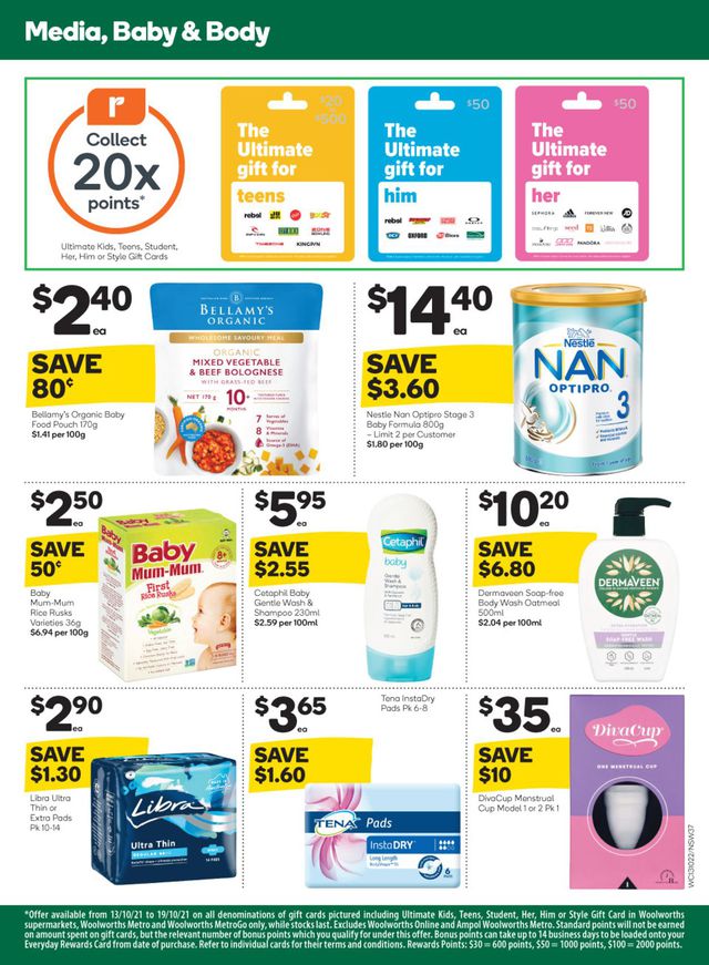 Woolworths Catalogue from 13/10/2021