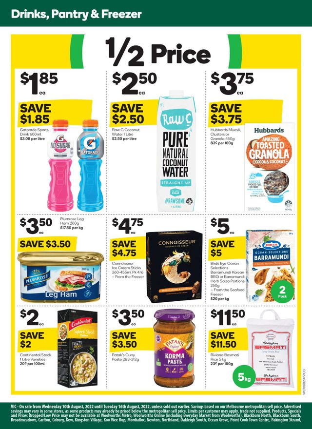 Woolworths Catalogue from 10/08/2022