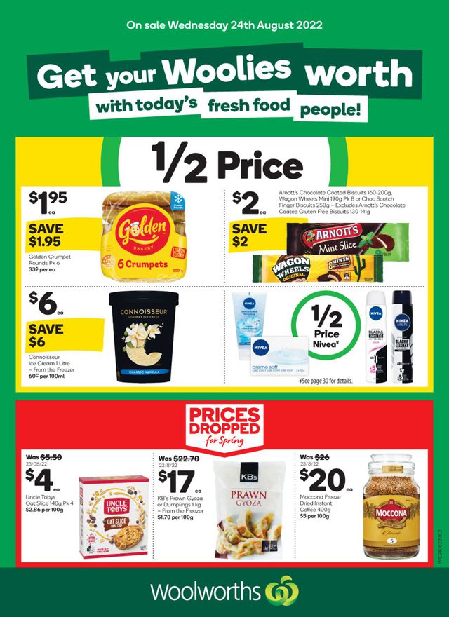 Woolworths Catalogue from 24/08/2022