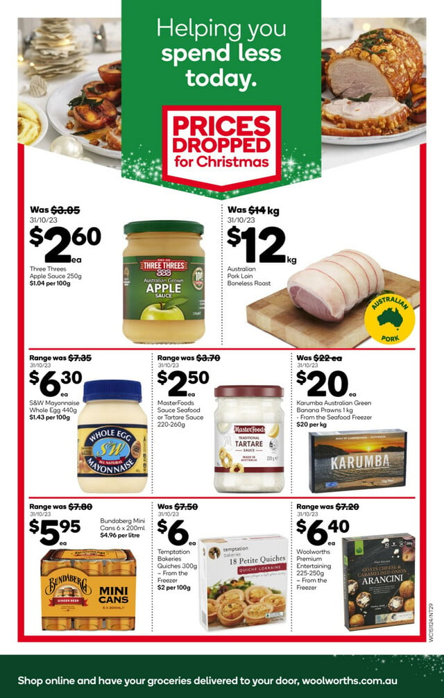 Woolworths Catalogue from 15/11/2023