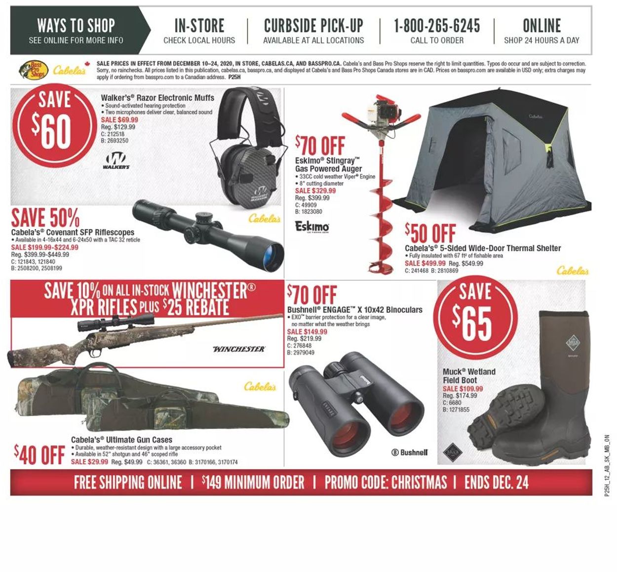Bass Pro Flyer from 12/10/2020