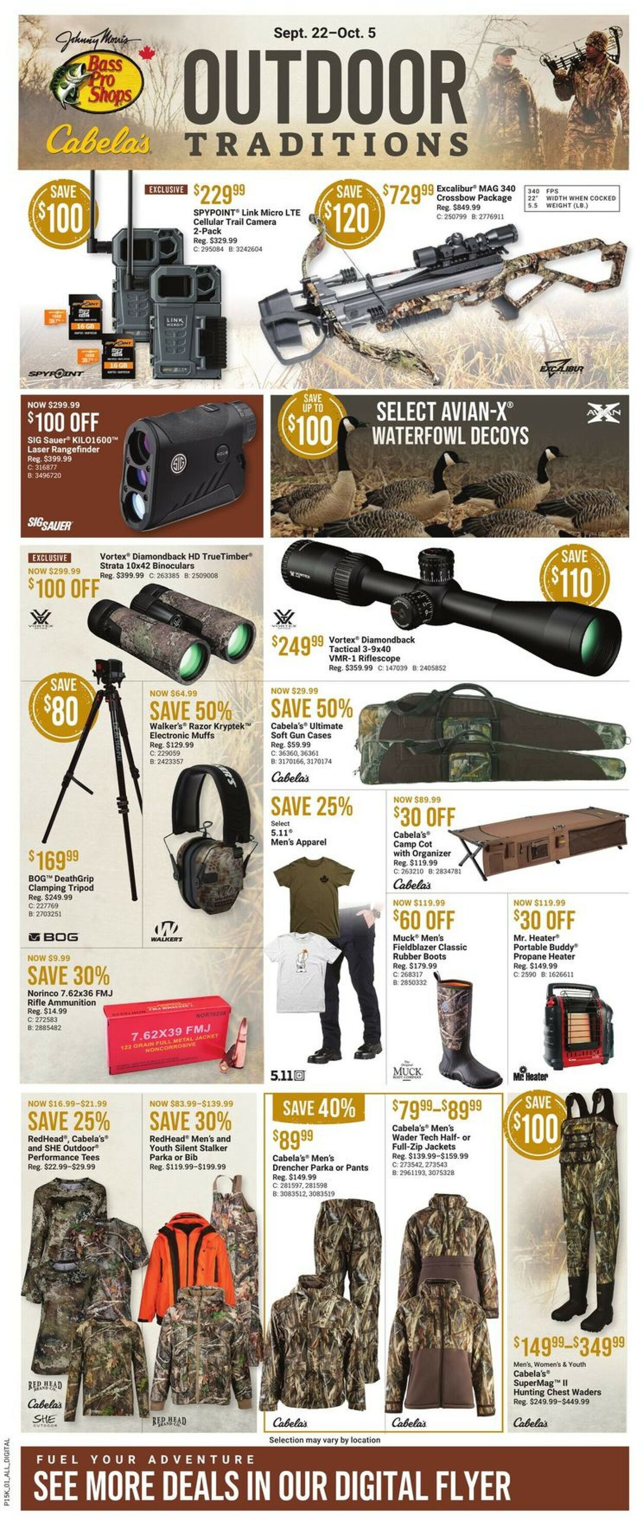 Bass Pro Flyer from 09/22/2022