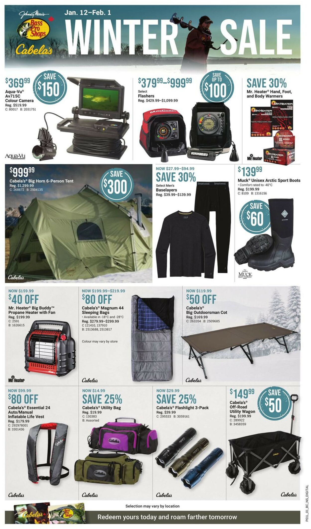 Bass Pro Flyer from 01/12/2023