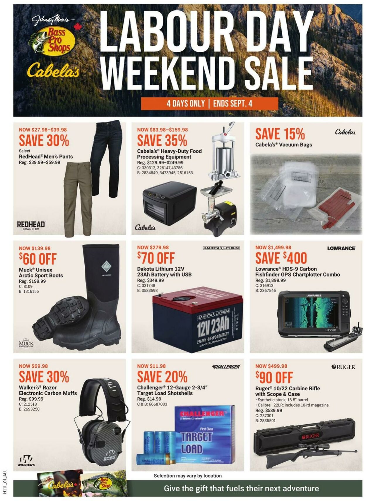 Bass Pro Flyer from 09/01/2023