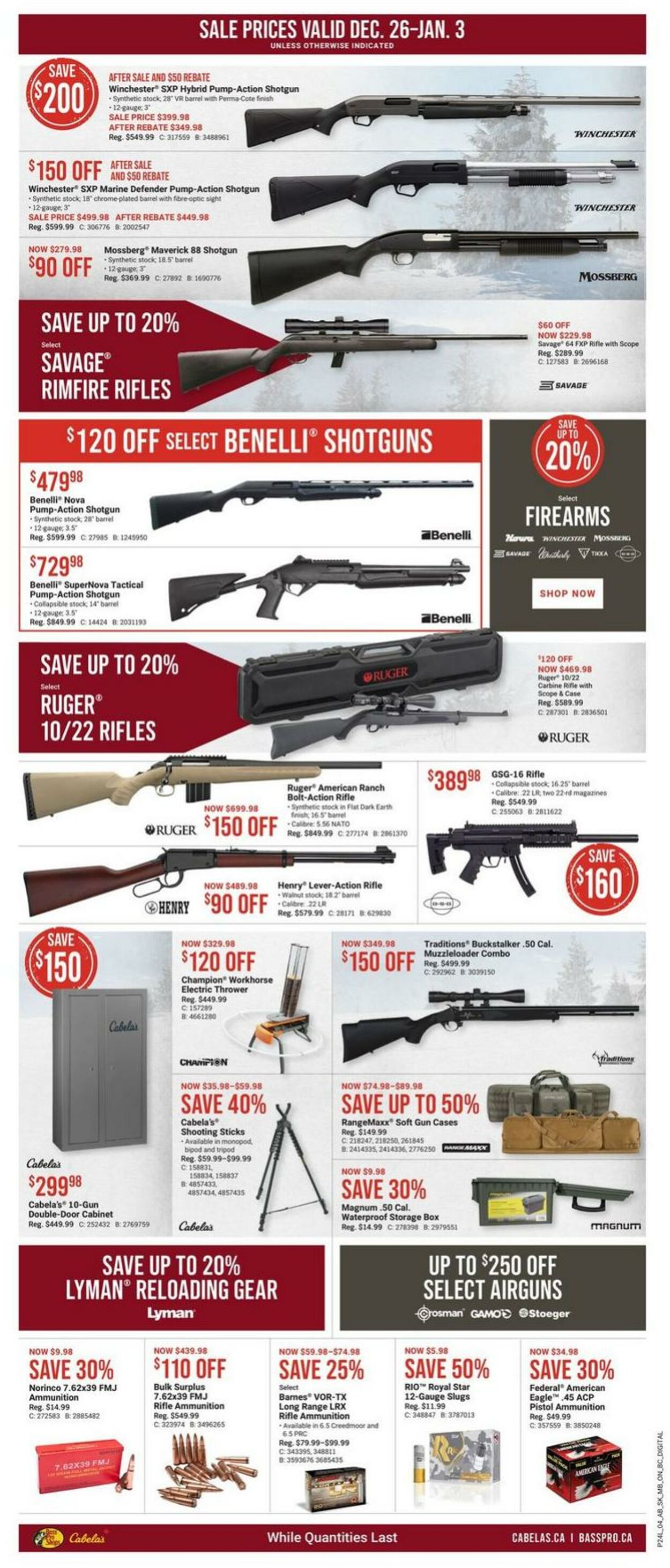 Bass Pro Flyer from 12/26/2023