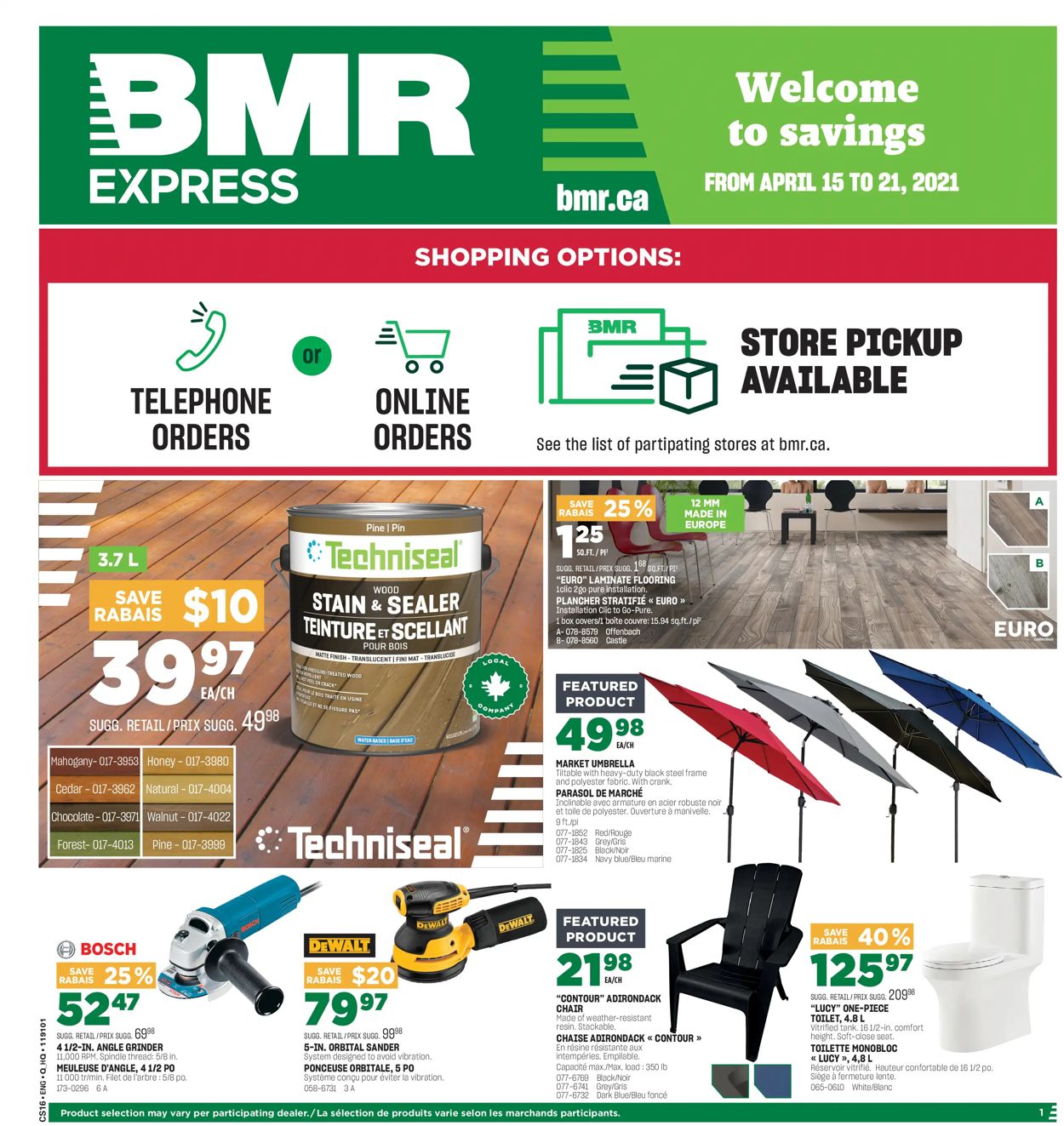 BMR Flyer from 04/15/2021
