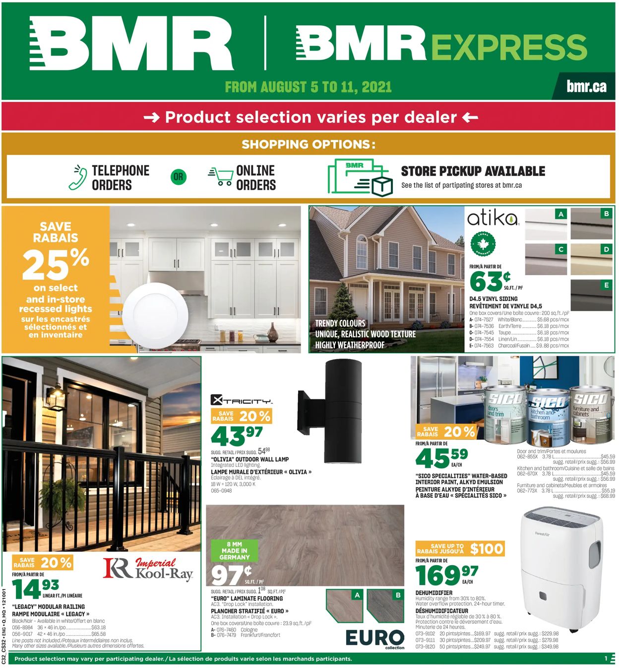 BMR Flyer from 08/05/2021