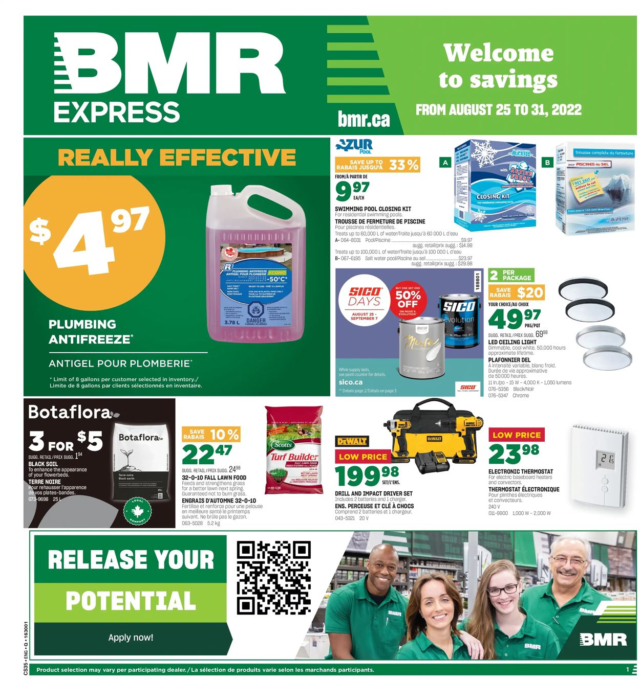 BMR Flyer from 08/25/2022