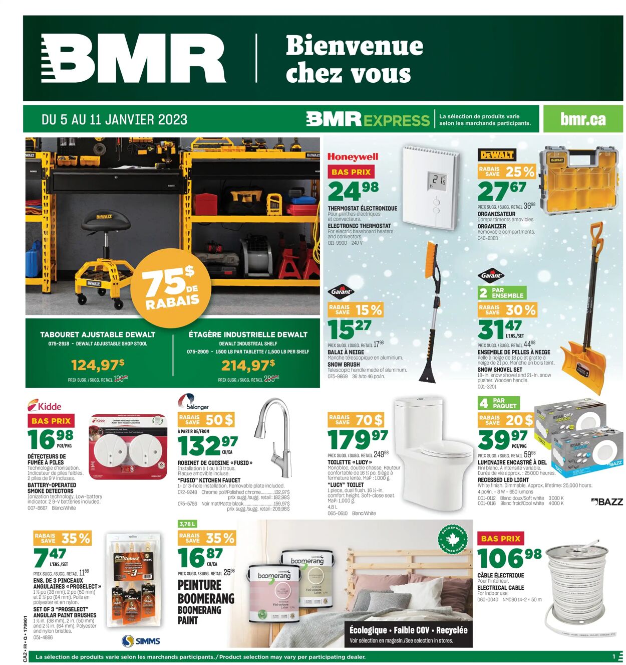 BMR Flyer from 01/05/2023