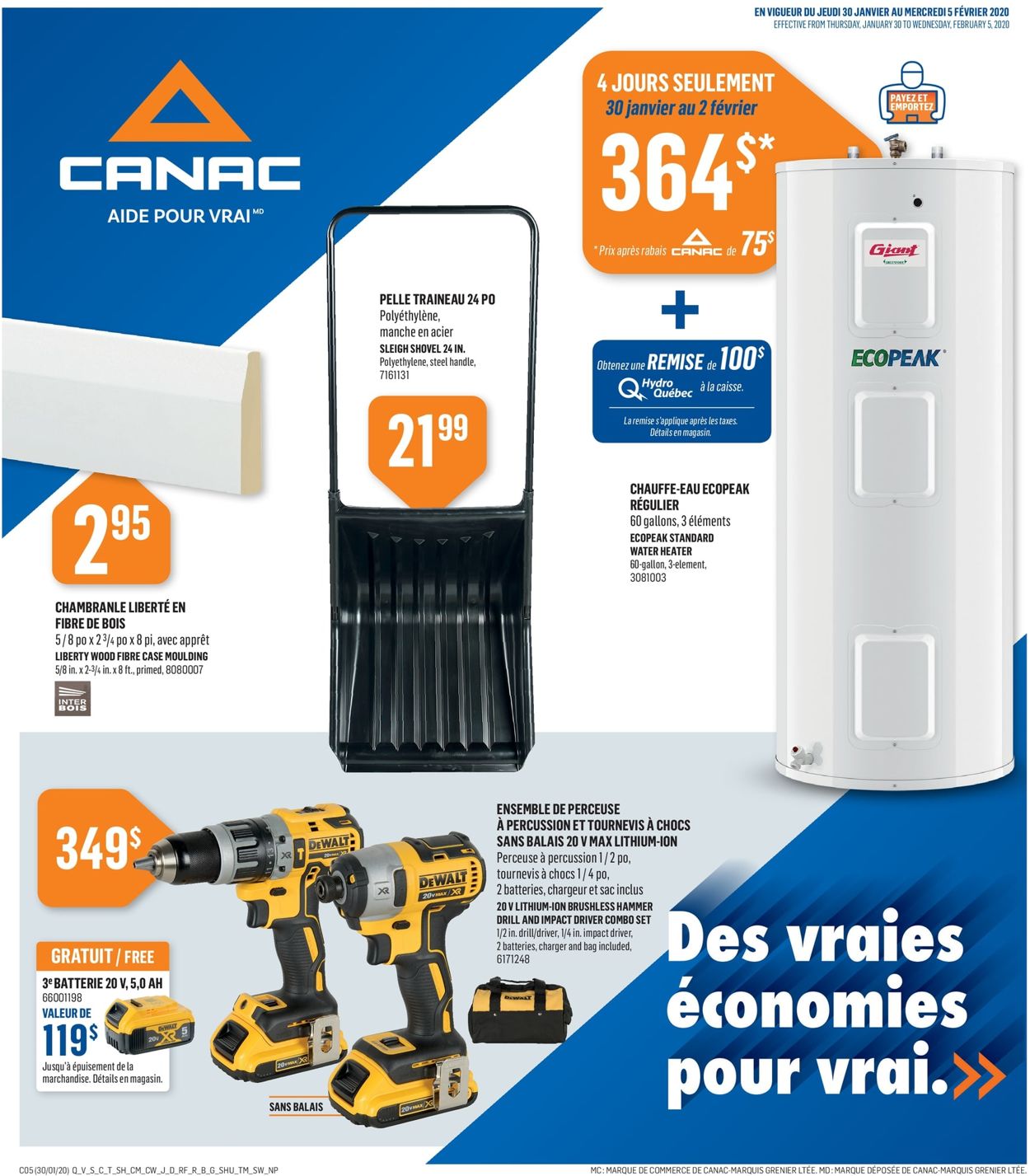 Canac Flyer from 01/30/2020