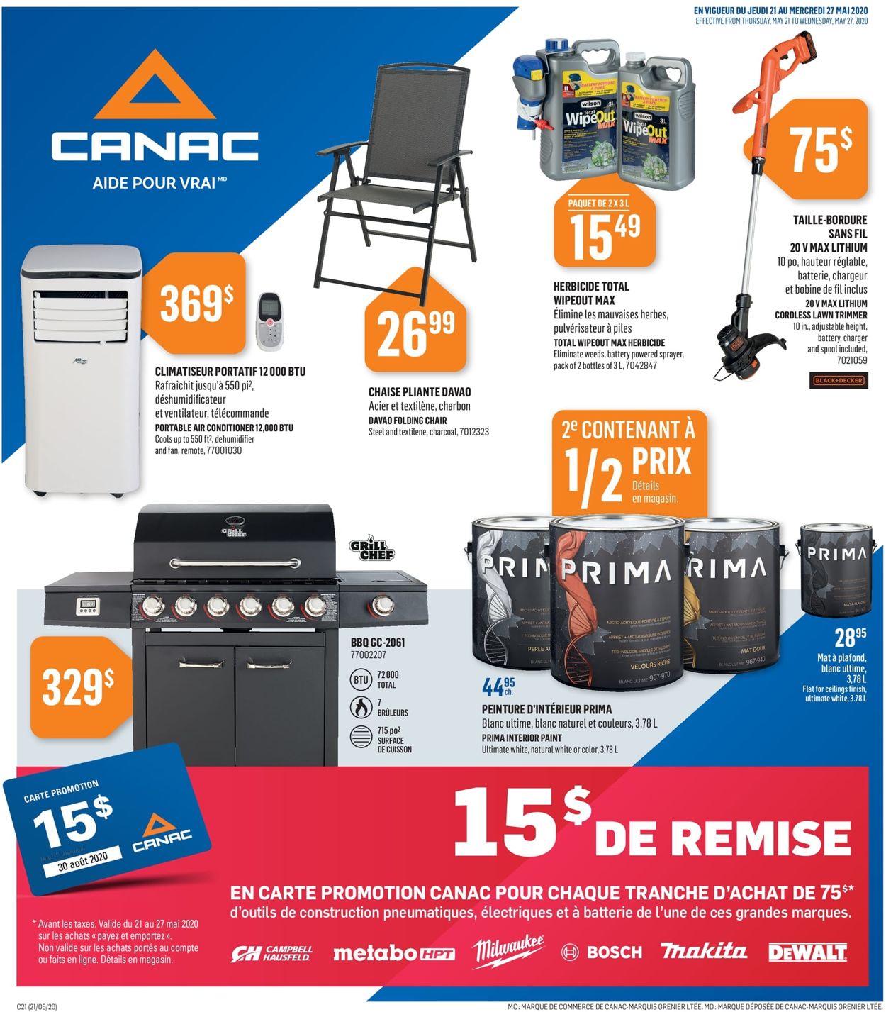 Canac Flyer from 05/21/2020