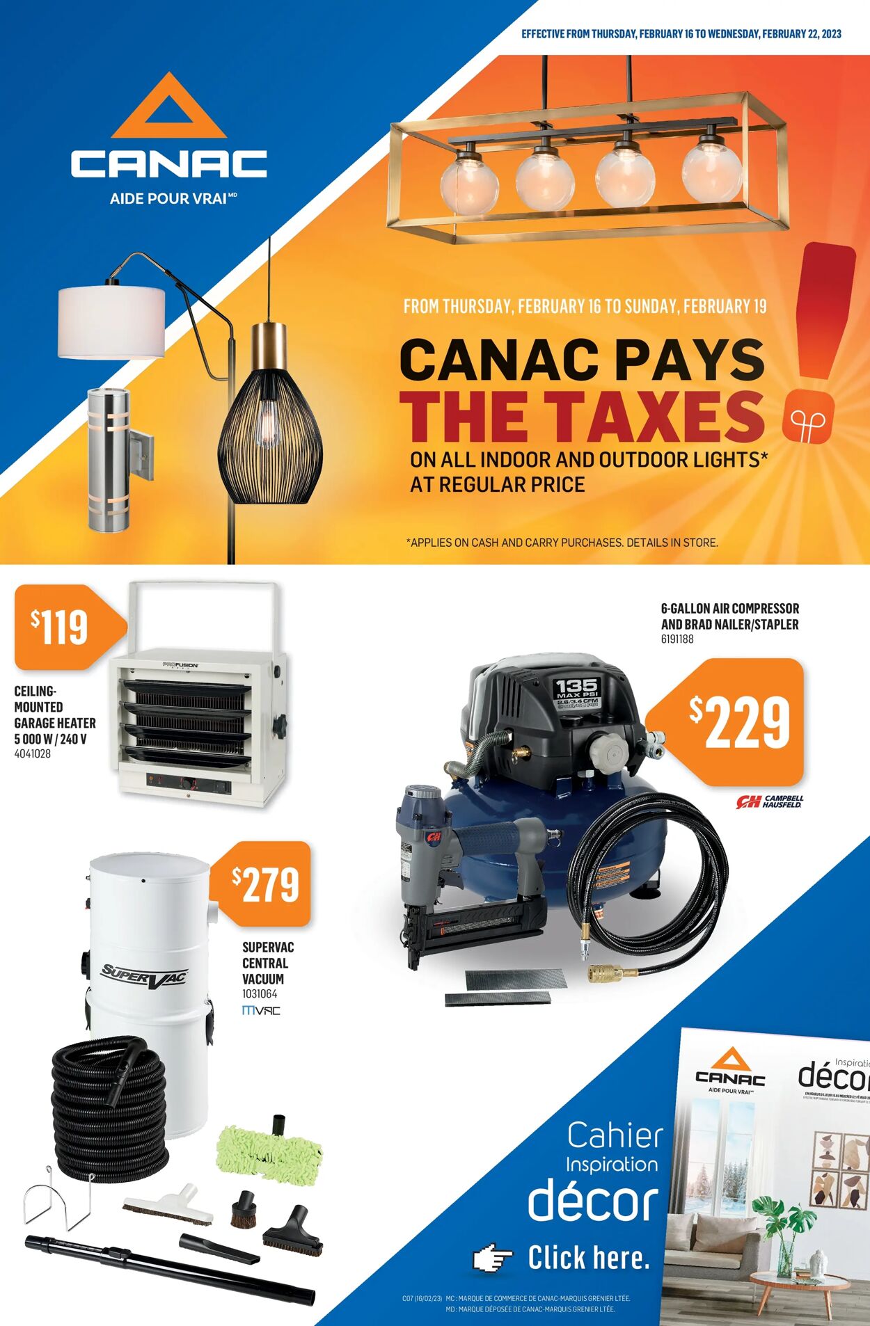 Canac Flyer from 02/16/2023