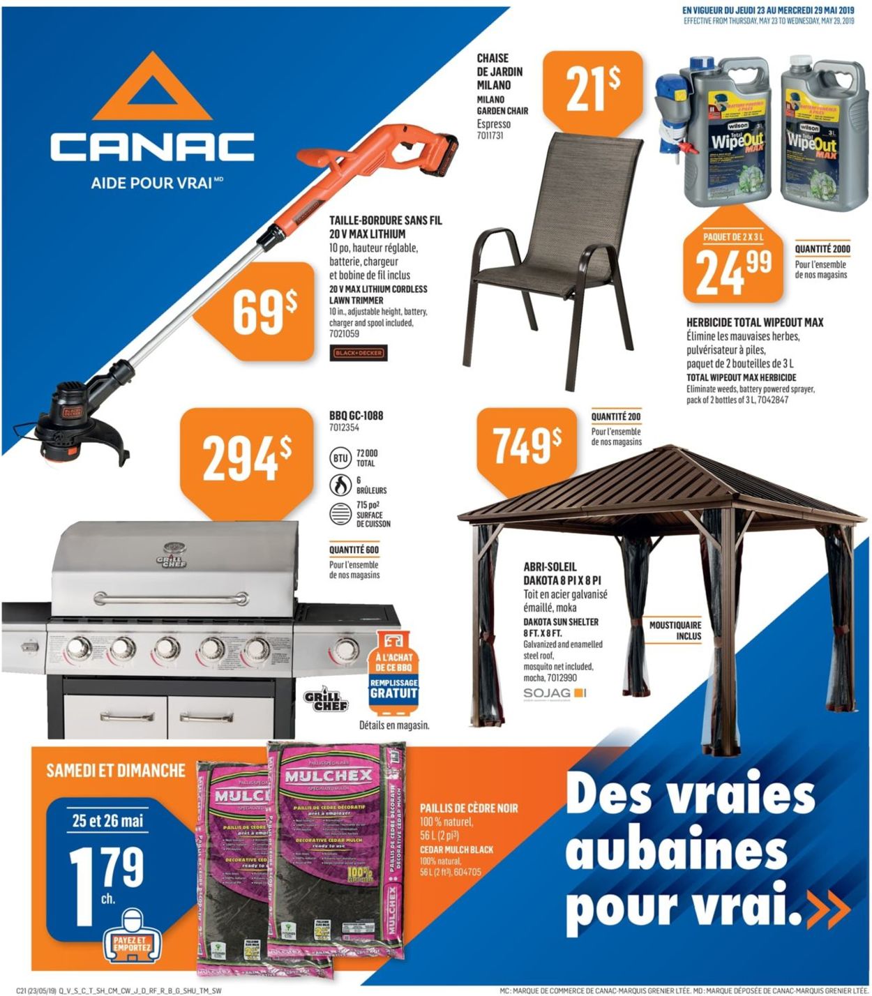 Canac Flyer from 05/23/2019