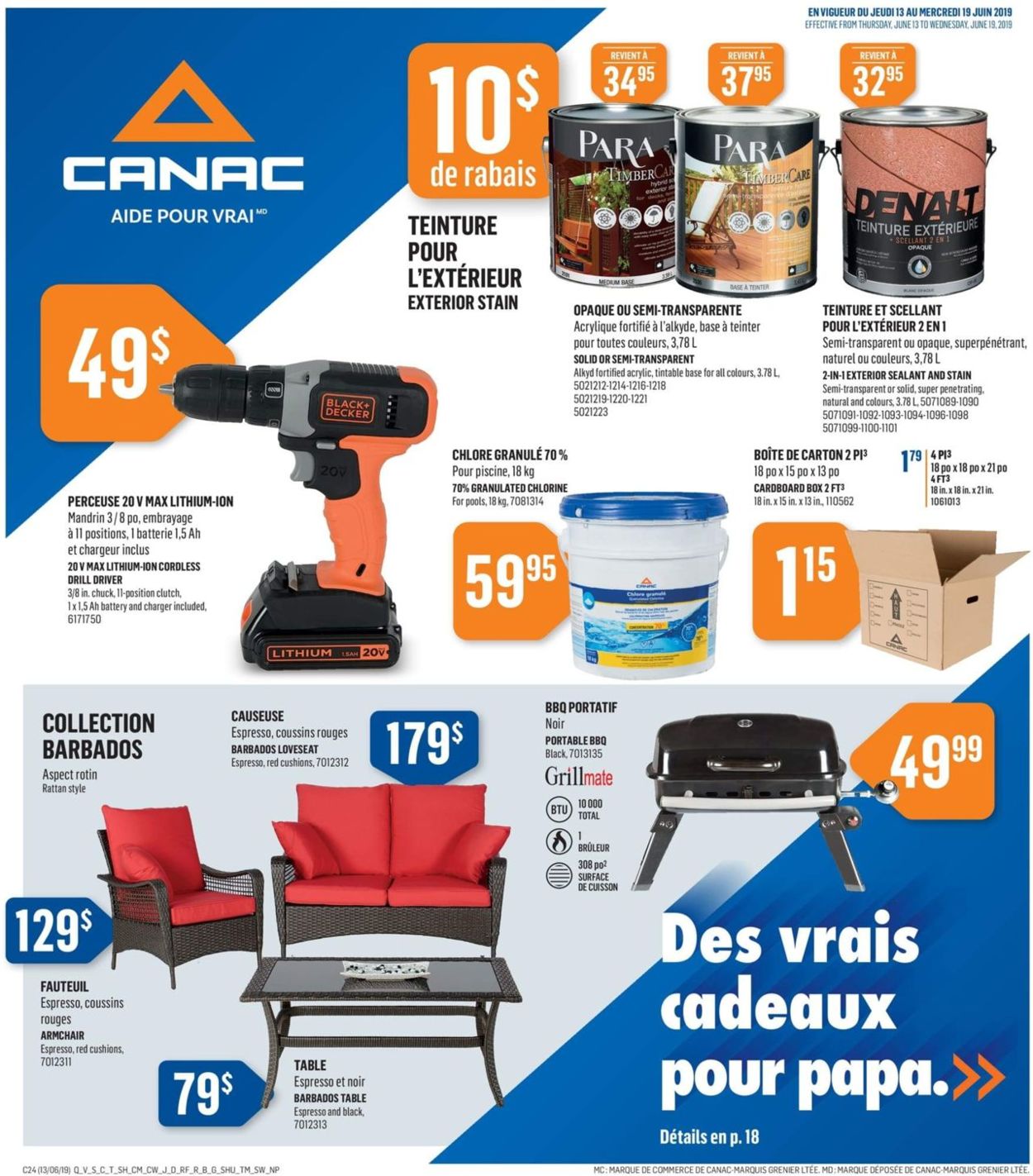 Canac Flyer from 06/13/2019