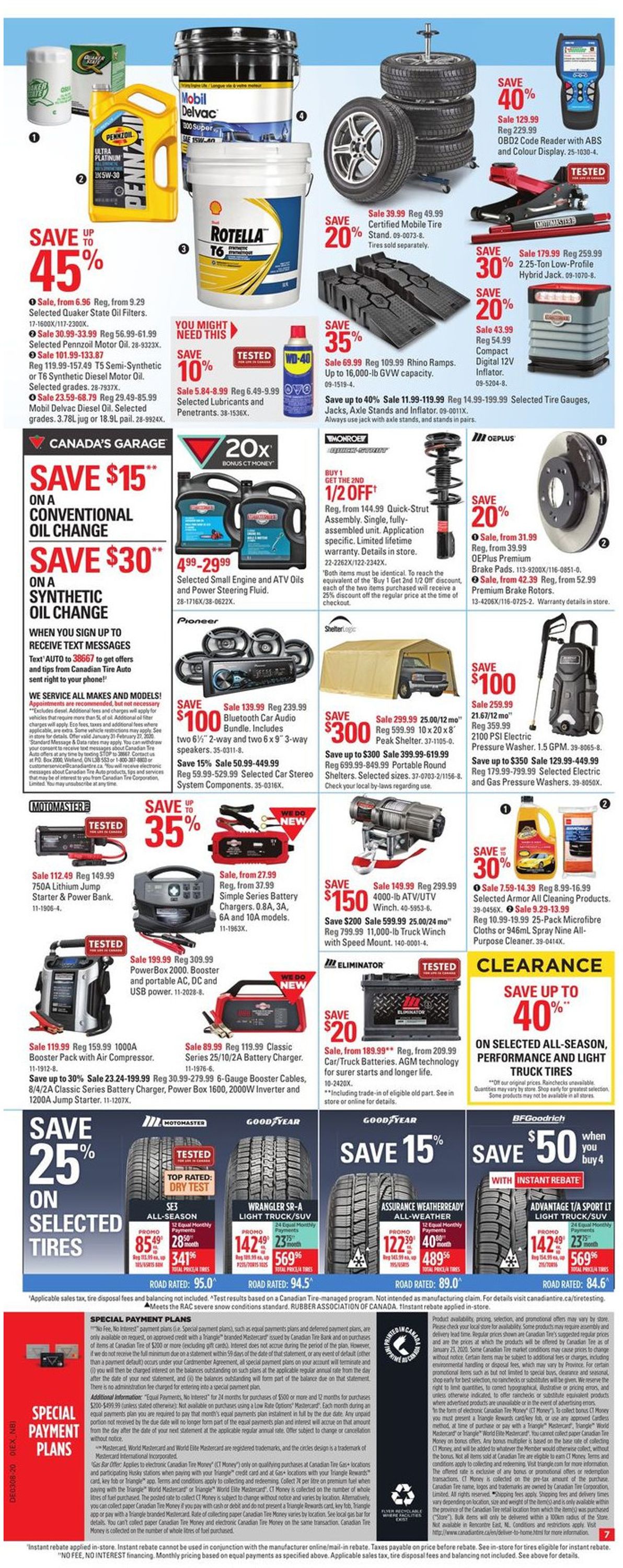 Canadian Tire Flyer from 02/13/2020