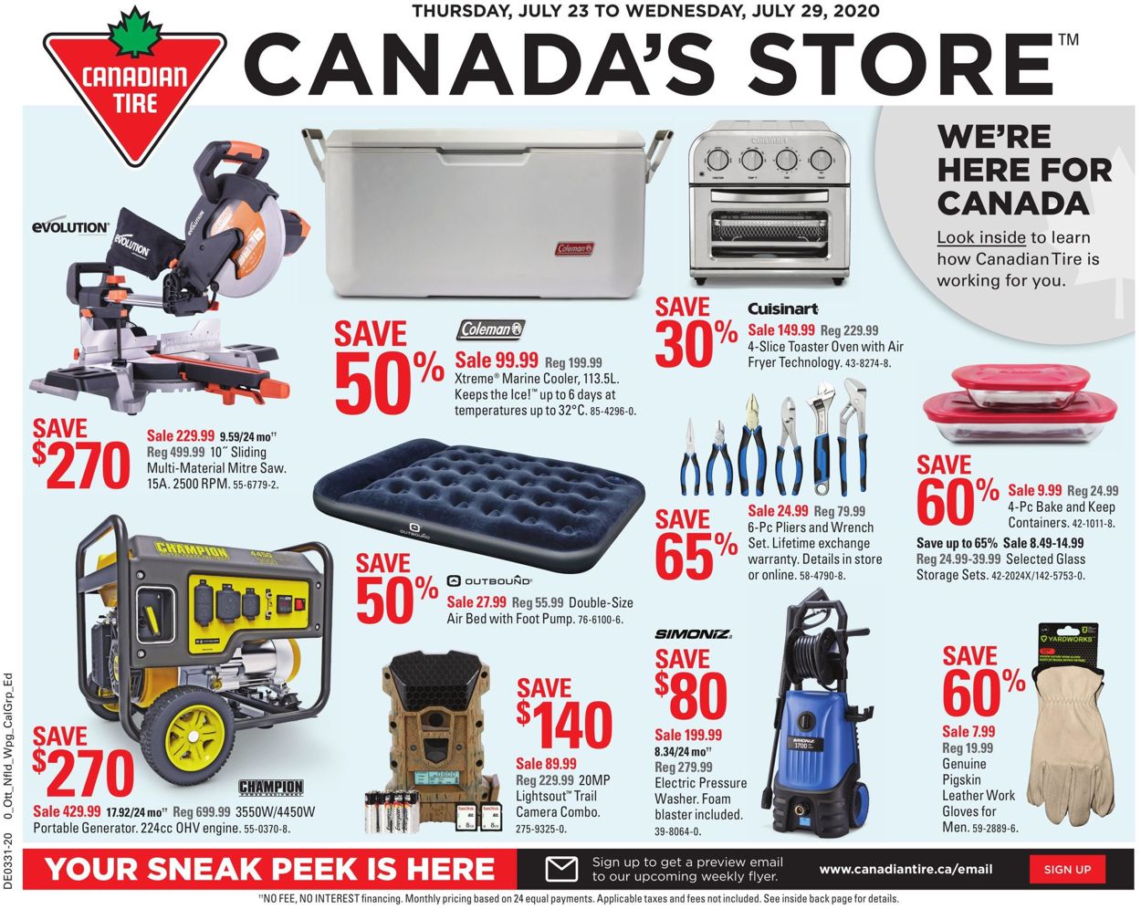 Canadian Tire Flyer from 07/23/2020