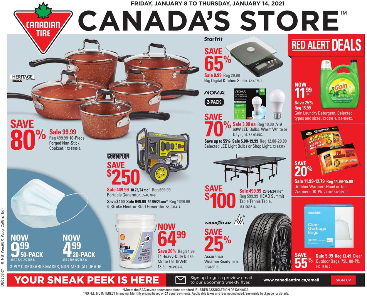Canadian Tire Flyer from 01/08/2021