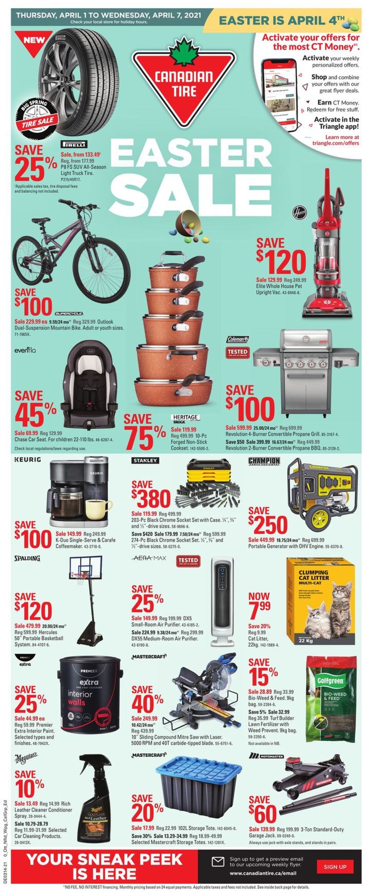 Canadian Tire Flyer from 04/01/2021