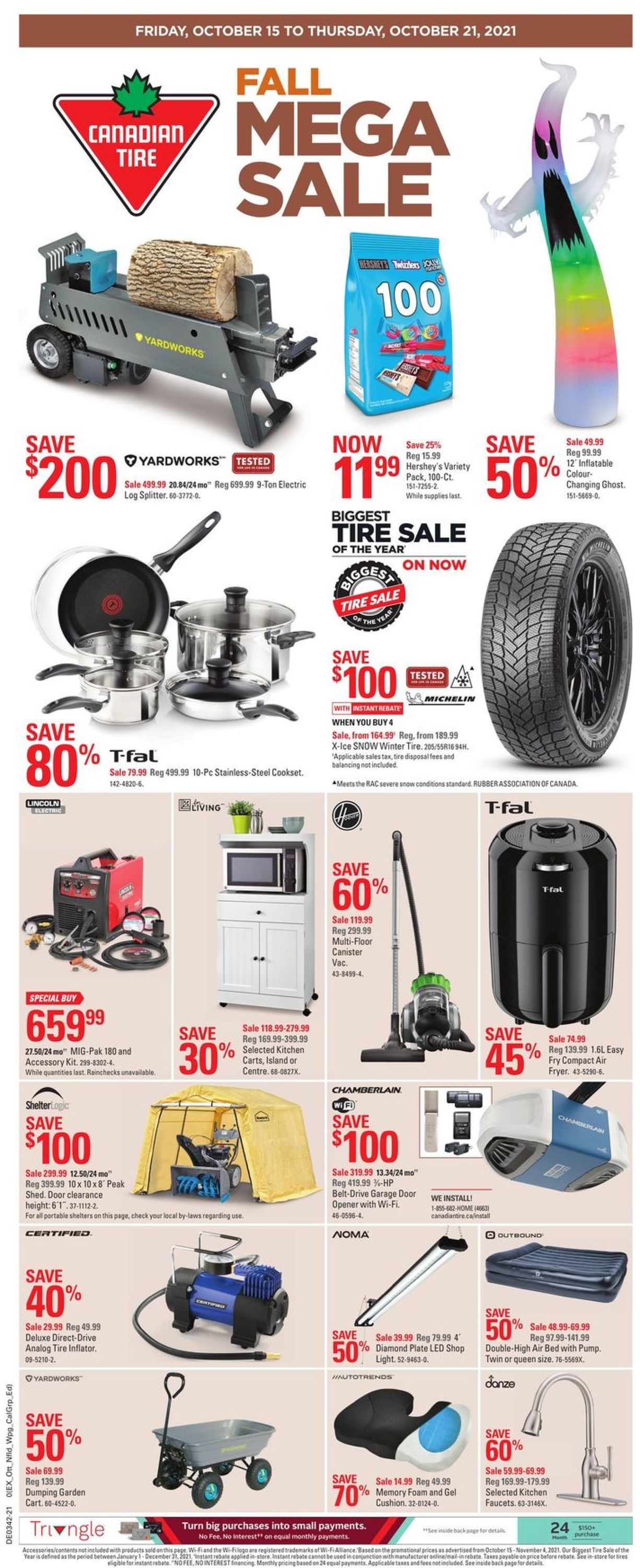 Canadian Tire Flyer from 10/15/2021