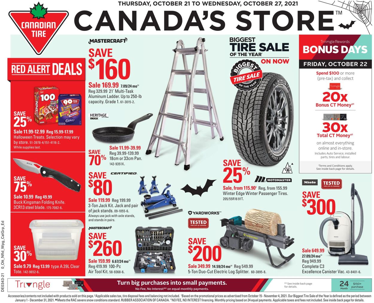Canadian Tire Flyer from 10/21/2021