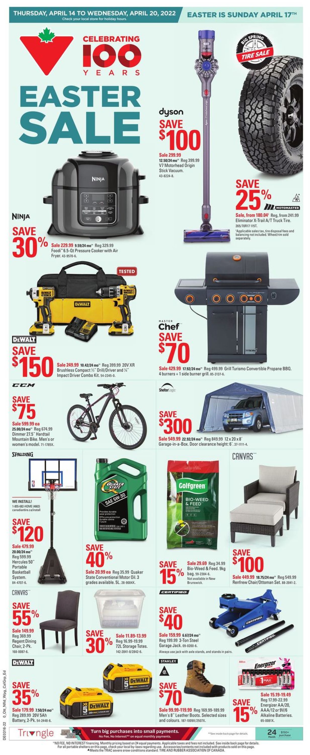 Canadian Tire Flyer from 04/14/2022
