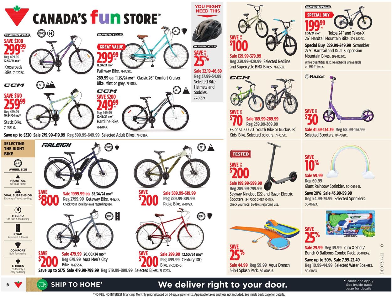 Canadian Tire Flyer from 07/21/2022