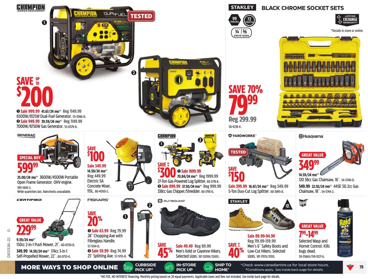 Canadian Tire Flyer from 09/01/2022