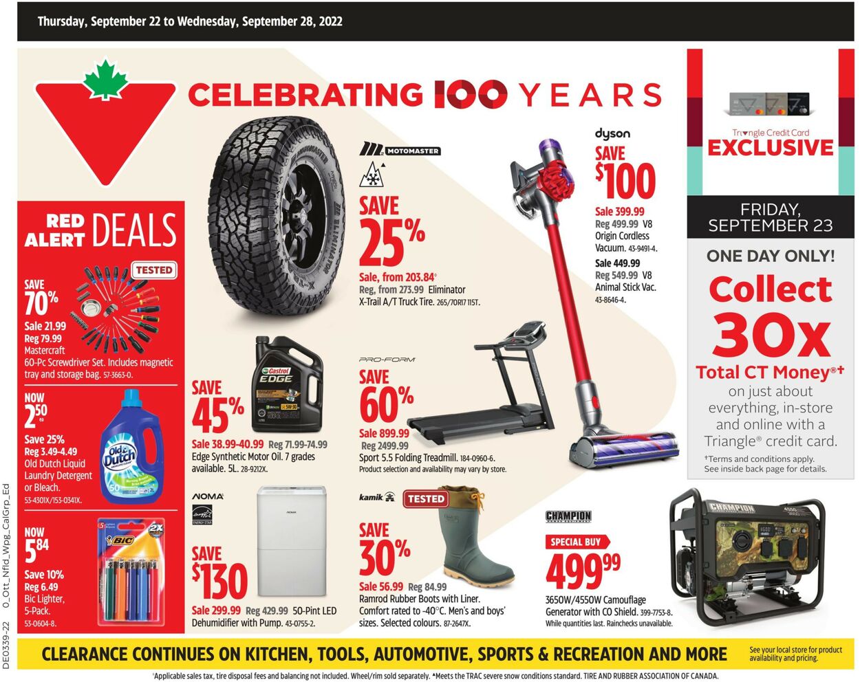 Canadian Tire Flyer from 09/22/2022