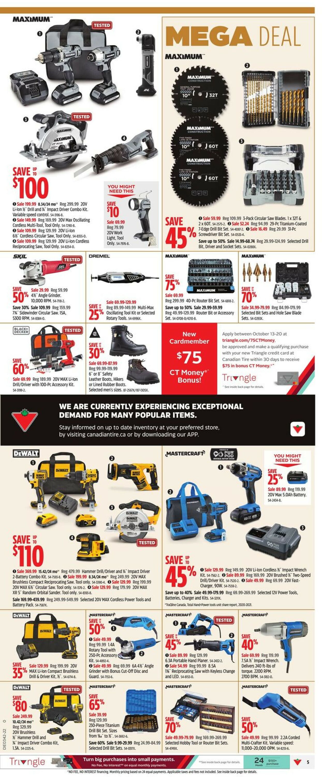 Canadian Tire Flyer from 10/13/2022