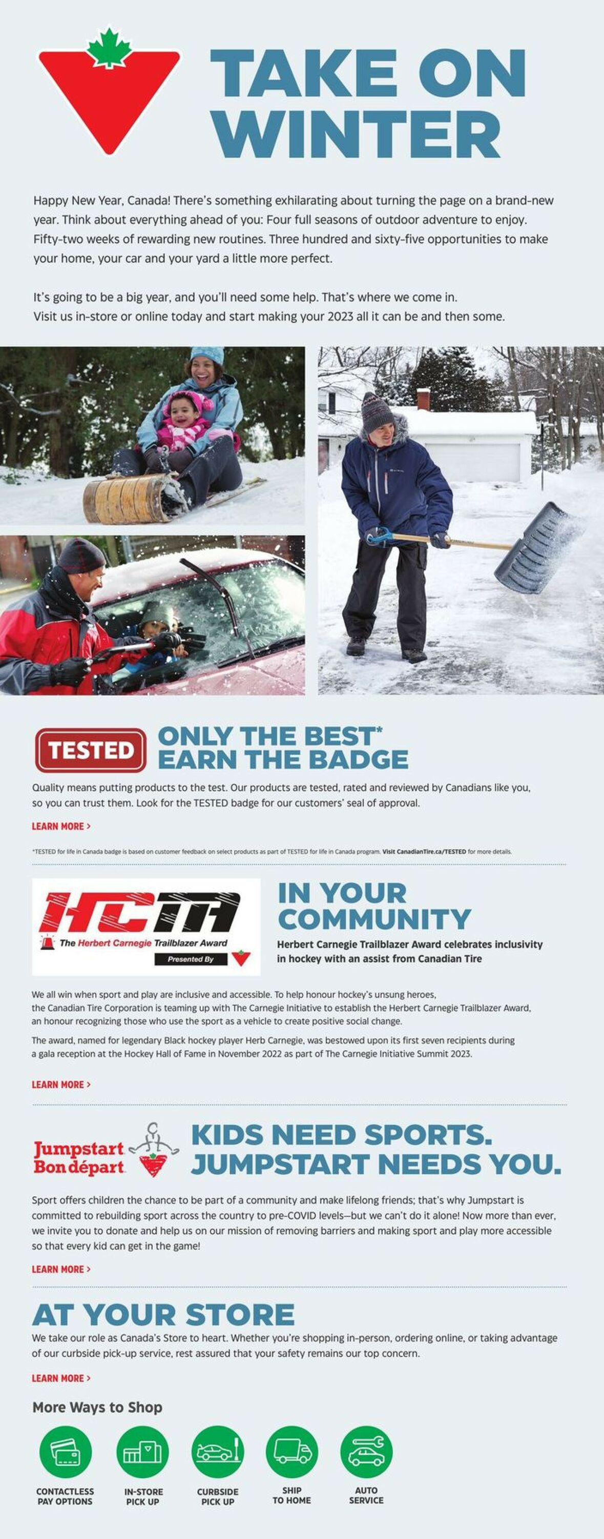 Canadian Tire Flyer from 12/29/2022