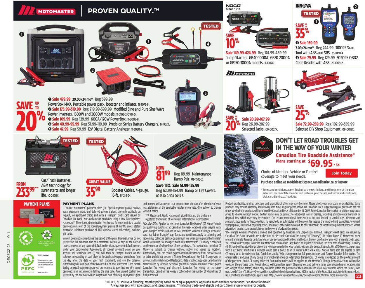 Canadian Tire Flyer from 01/05/2023