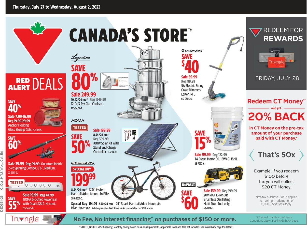 Canadian Tire Flyer from 07/27/2023