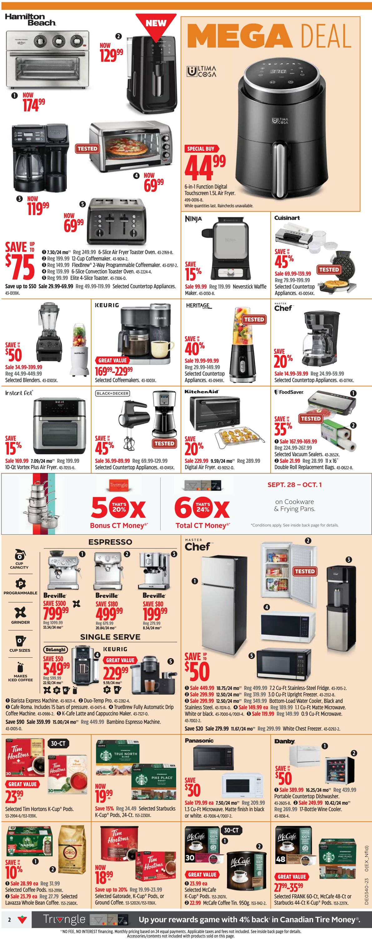 Canadian Tire Flyer from 09/28/2023