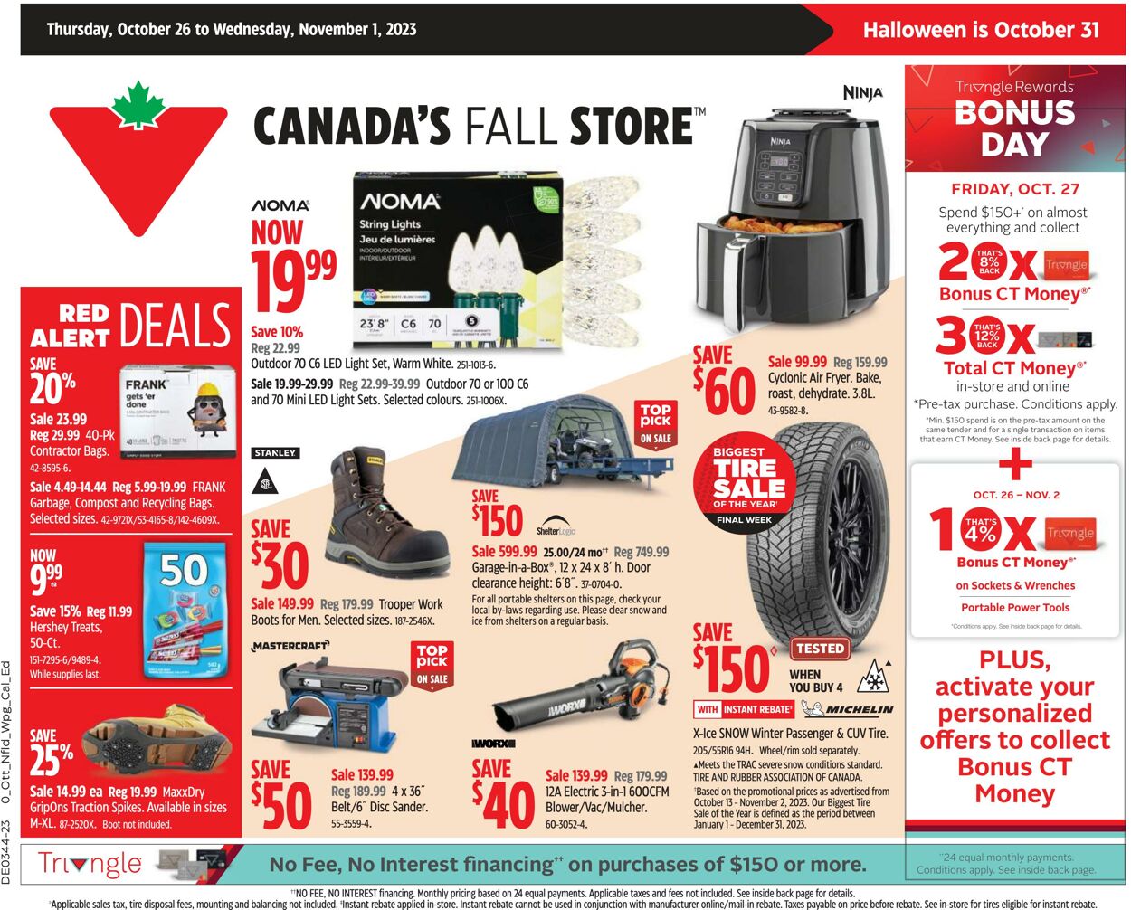 Canadian Tire Flyer from 10/26/2023