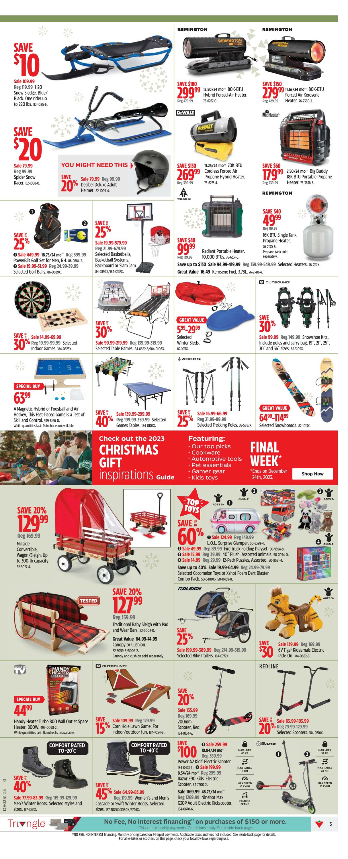 Canadian Tire Flyer from 12/14/2023
