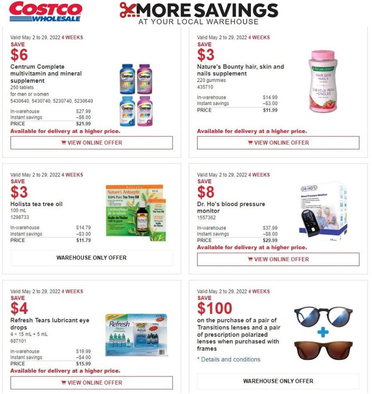 Costco Flyer from 05/02/2022