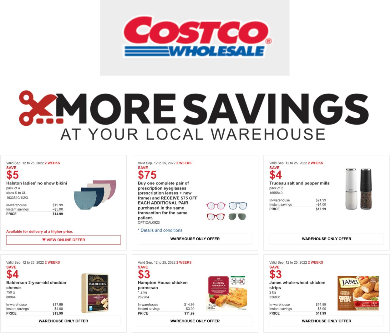 Costco Flyer from 09/12/2022