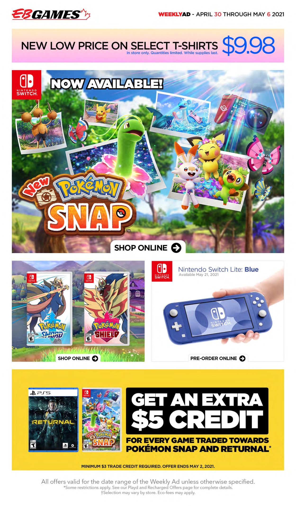EB Games Flyer from 04/30/2021