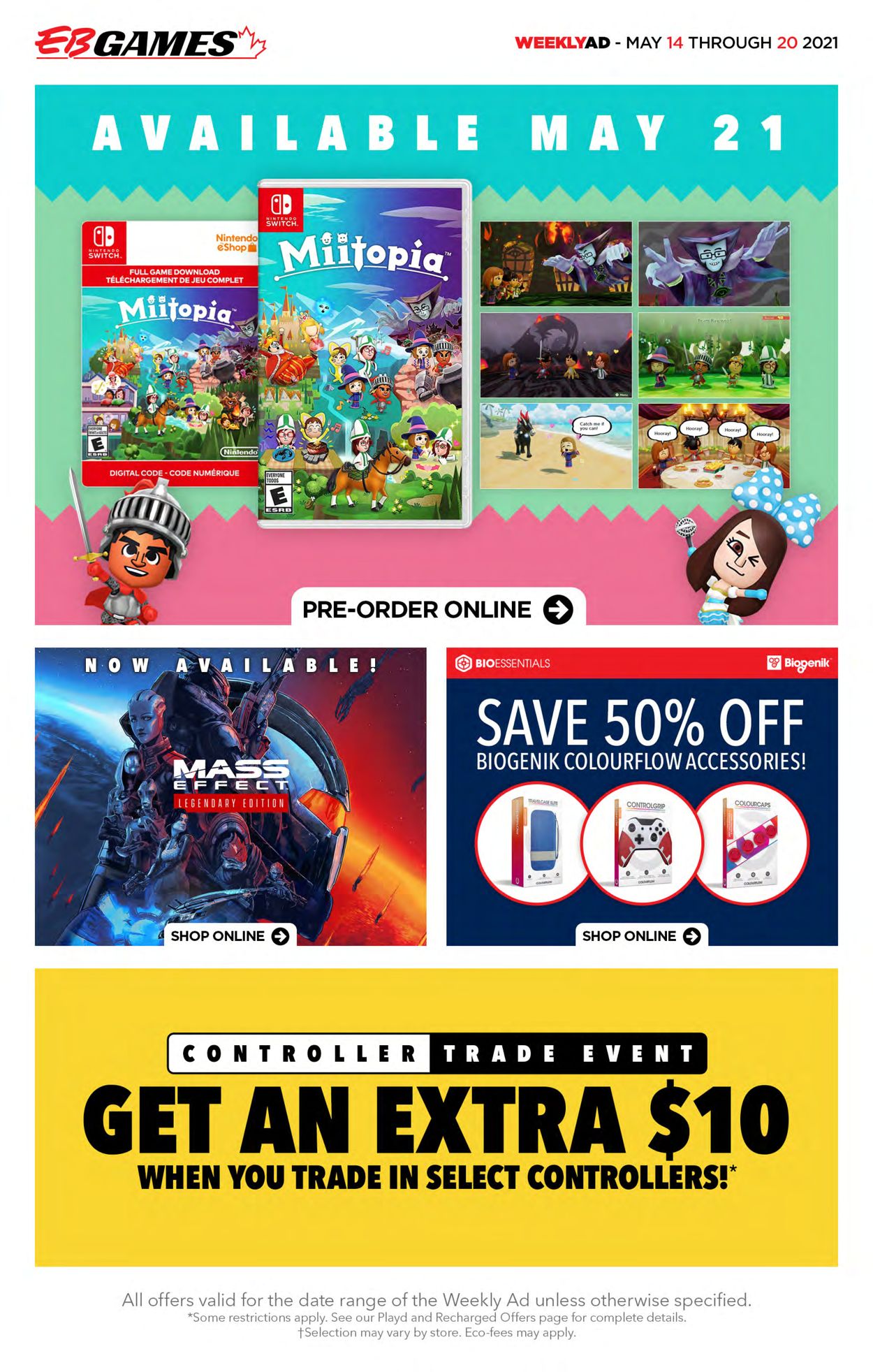 EB Games Flyer from 05/14/2021