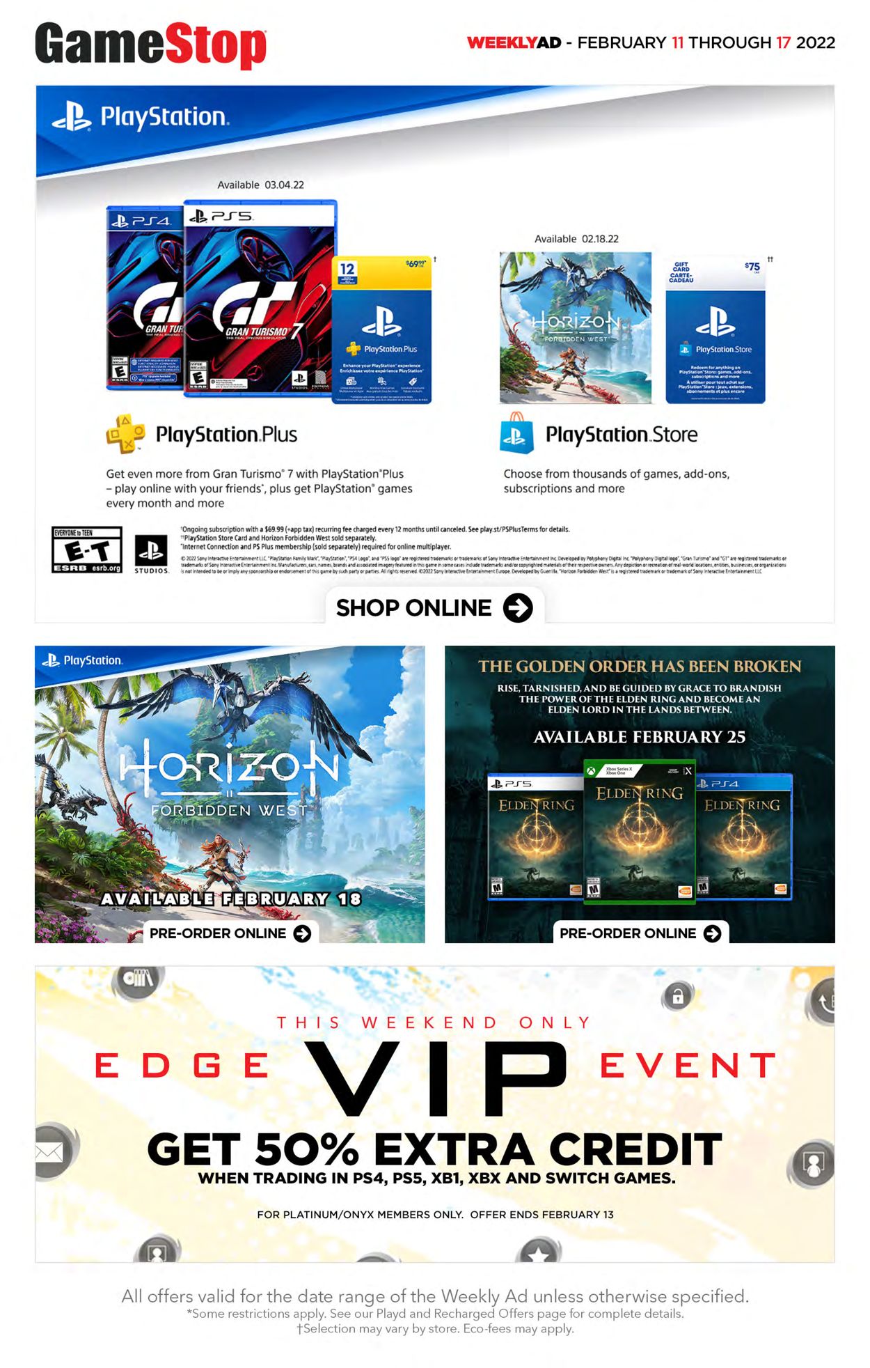 EB Games Flyer from 02/11/2022