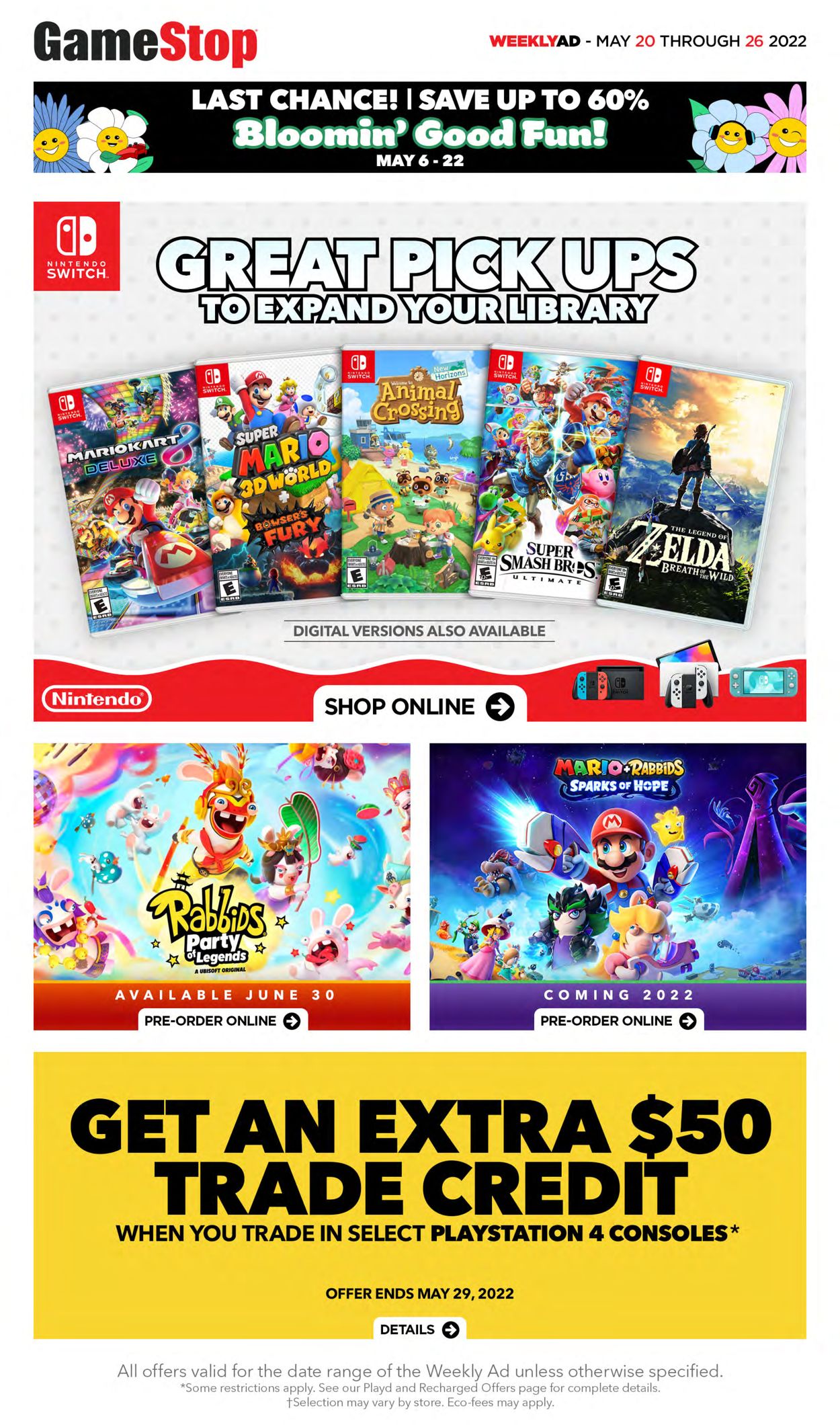 EB Games Flyer from 05/20/2022
