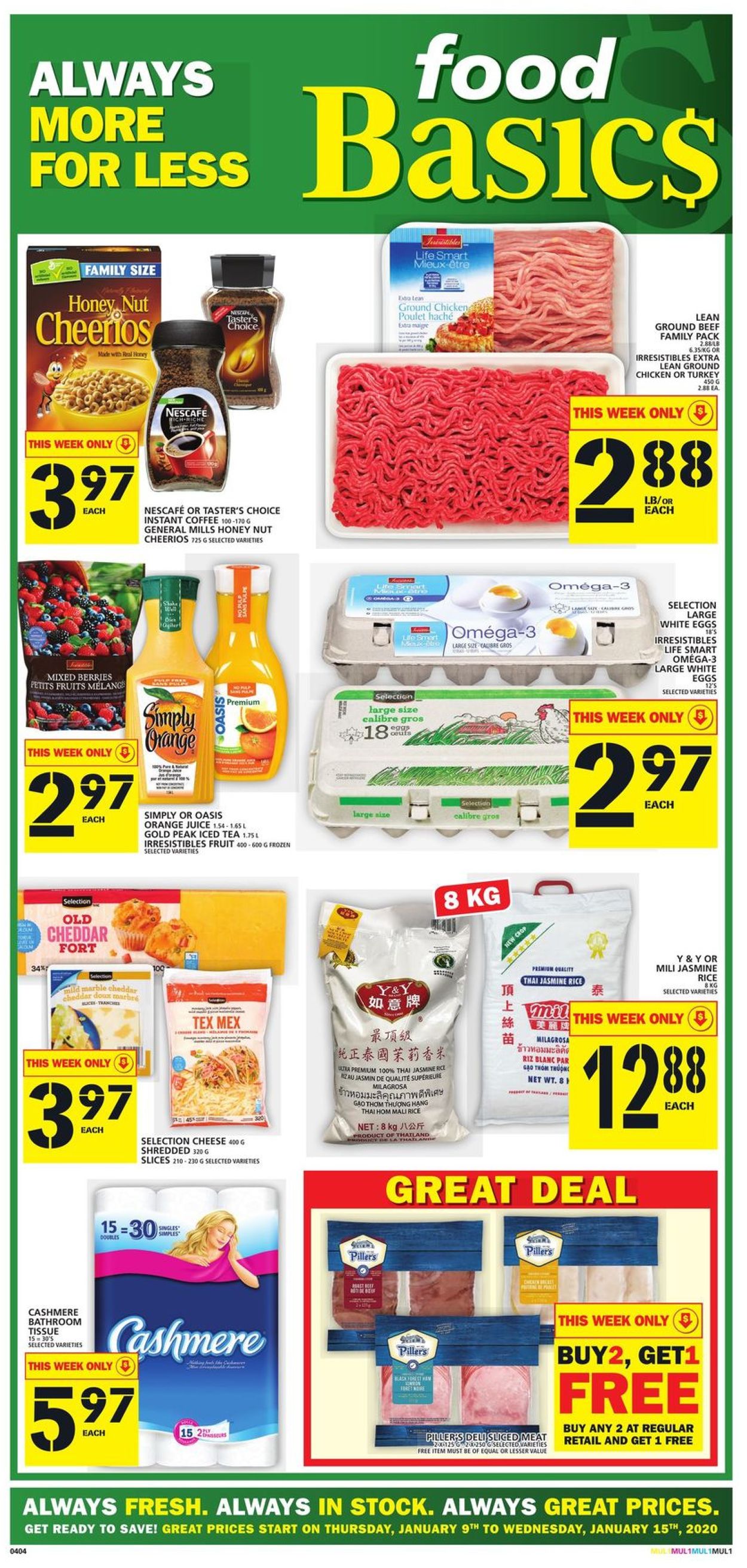 Food Basics Flyer from 01/09/2020