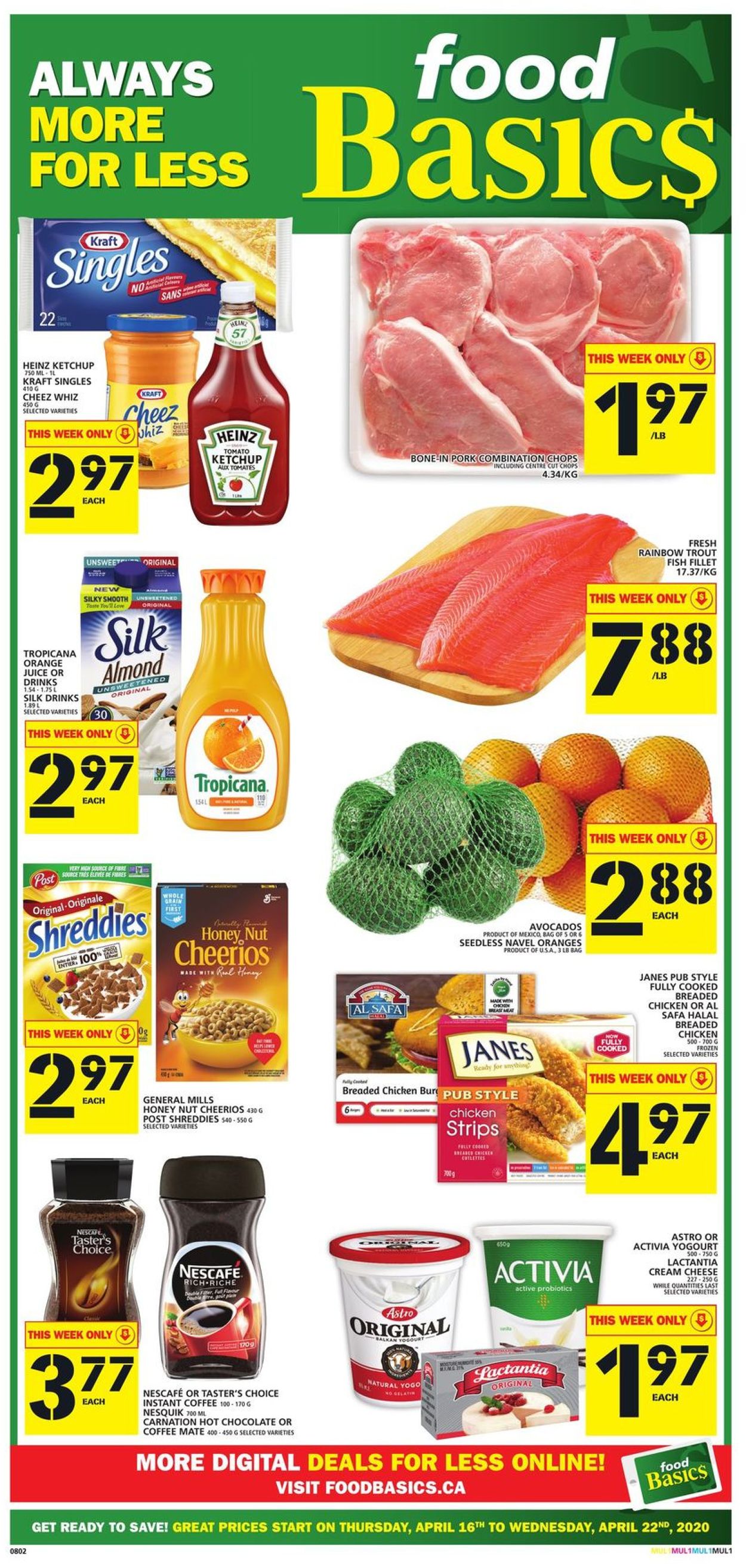 Food Basics Flyer from 04/16/2020