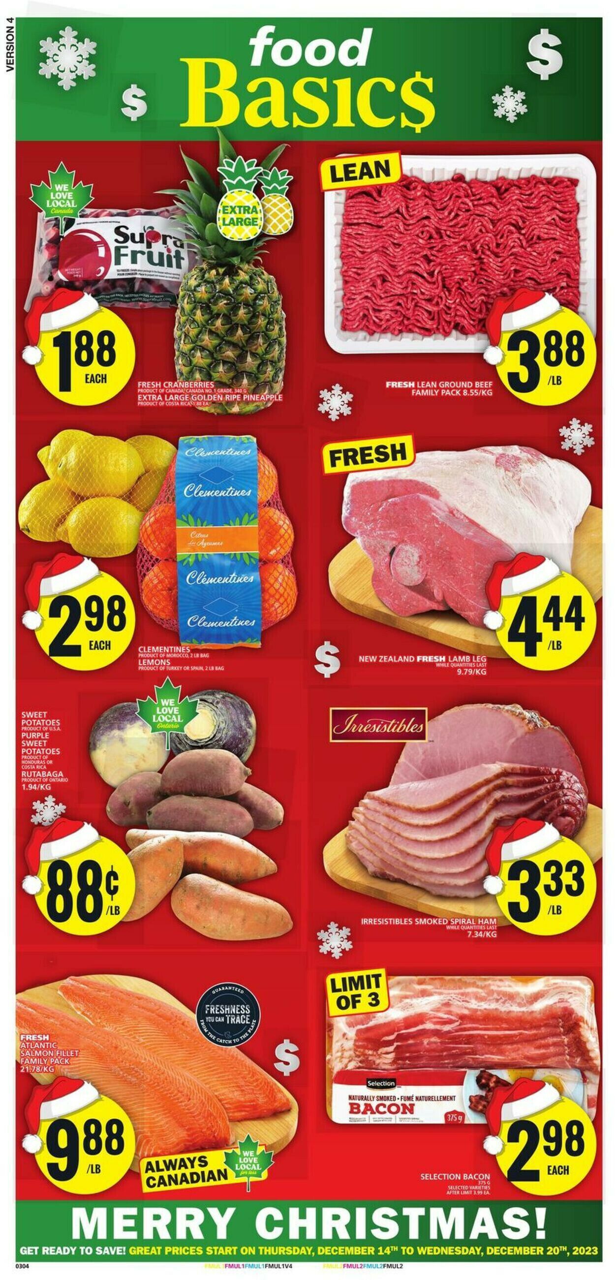 Food Basics Flyer from 12/14/2023
