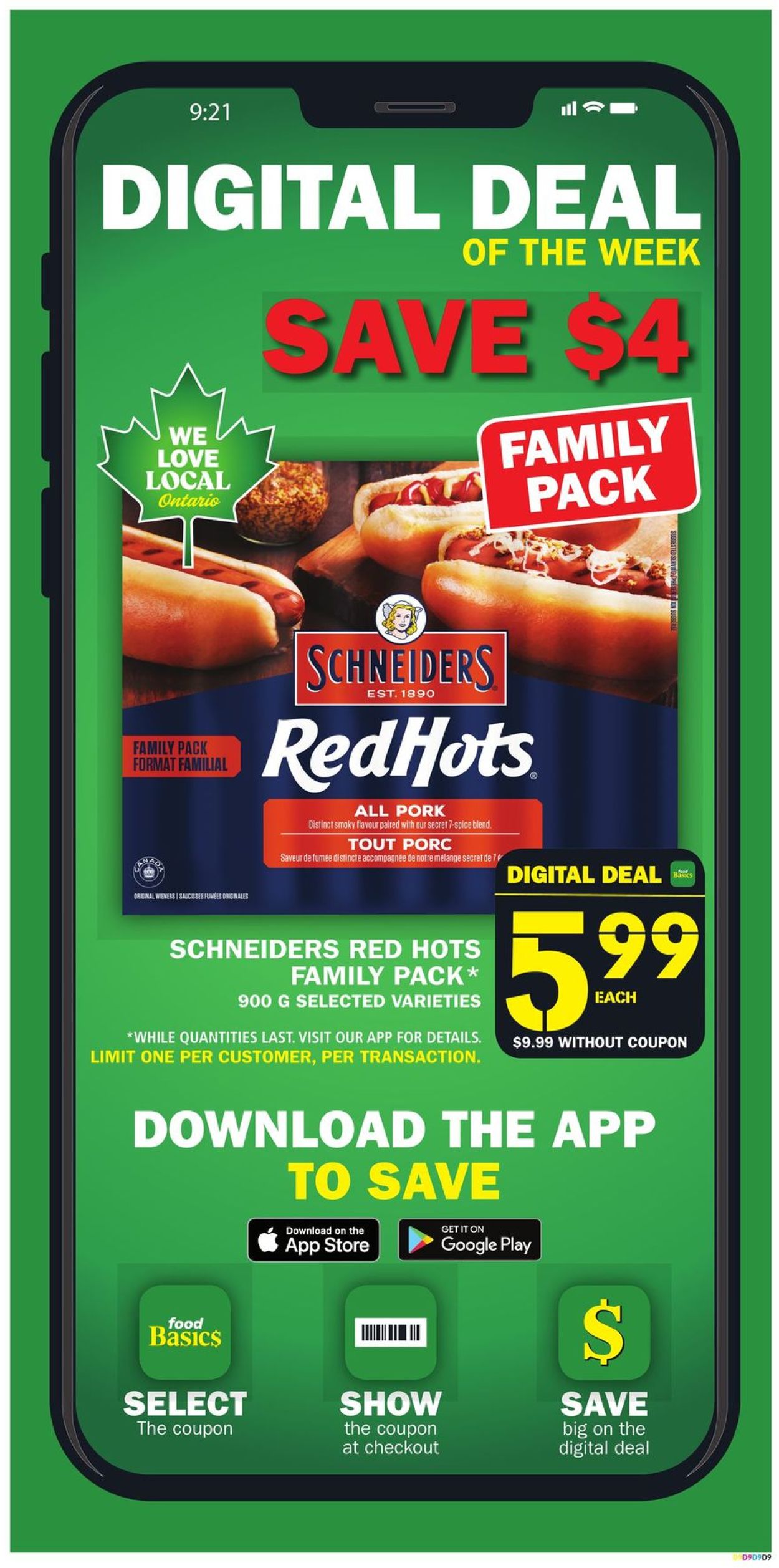 Food Basics Flyer from 08/05/2021