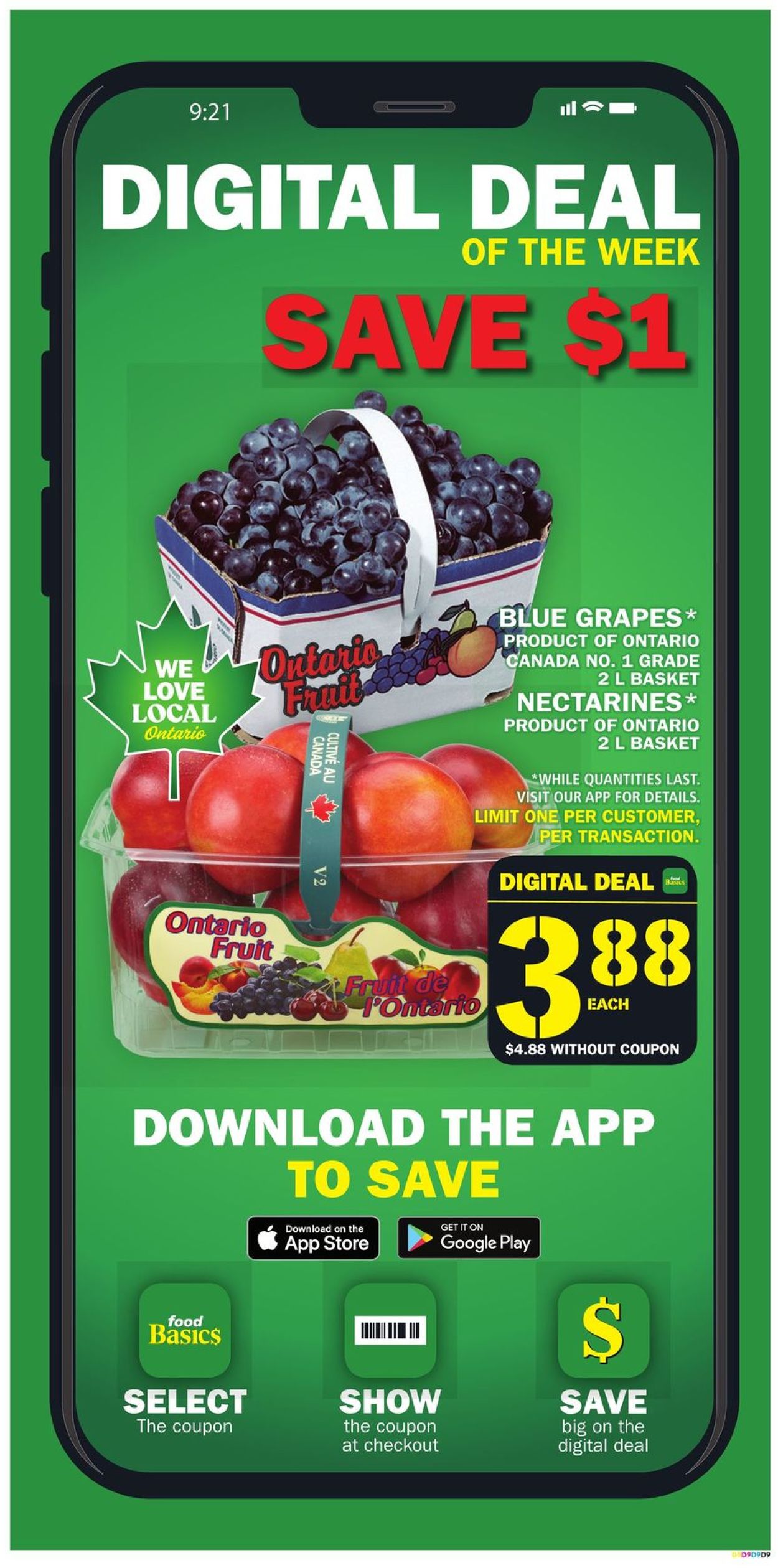 Food Basics Flyer from 08/26/2021